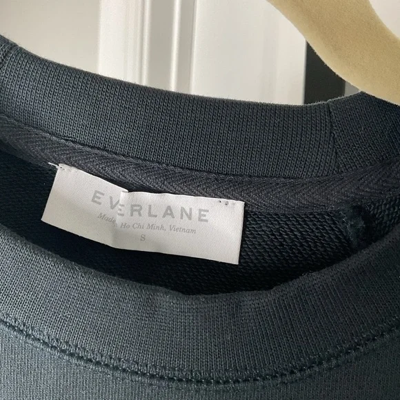 EVERLANE 100% Human Sweatshirt, S, ,Black, NWOT - Picture 5 of 8